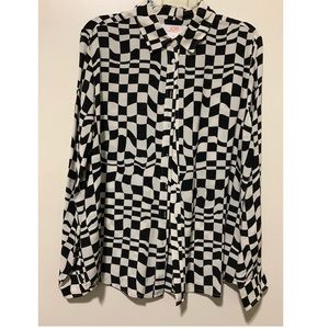 Harlequin Optical Illusion Blouse